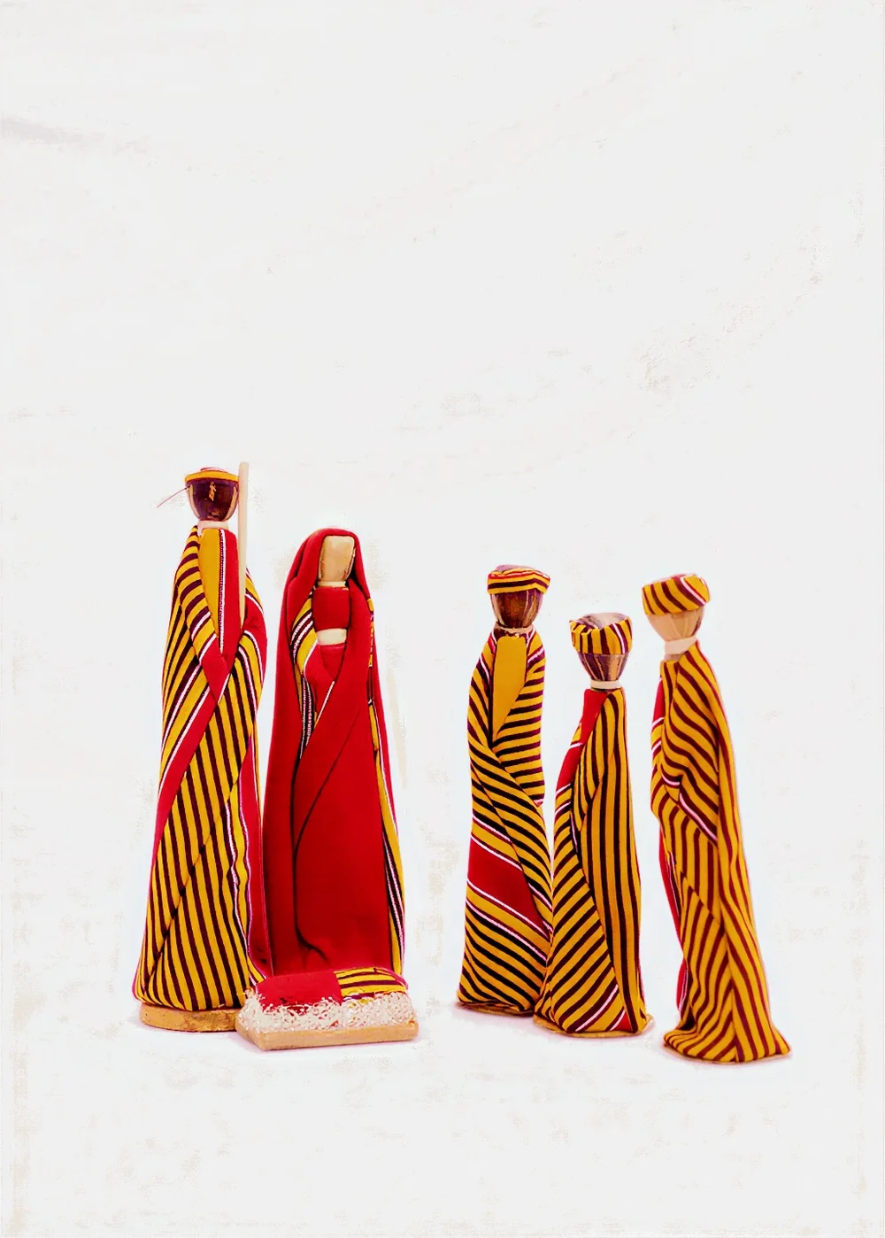 Jackie’s 6-Piece Traditional Kitenge Striped Nativity Set